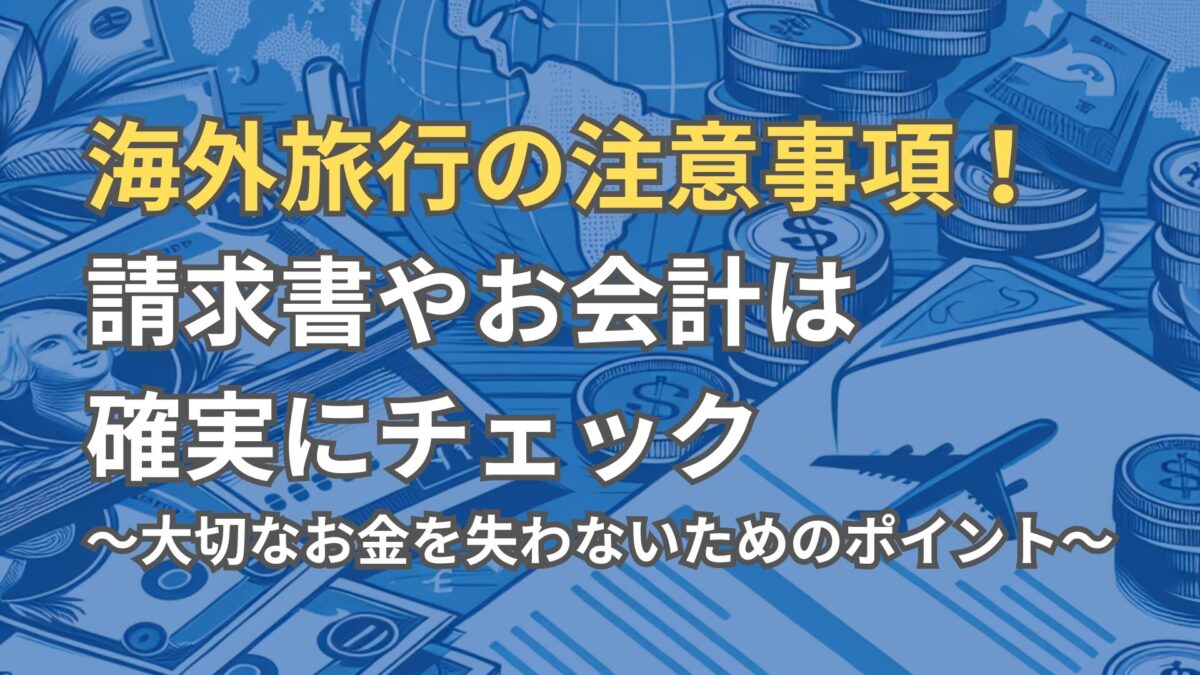 海外旅行で実際にあったお金のトラブル6連発！注意すべきポイントと 