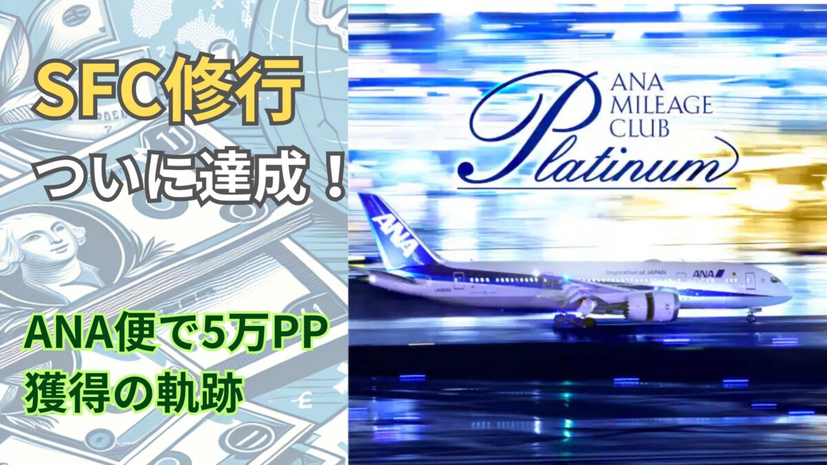 '25SFC修行：プラチナステータス達成！ANA便だけで稼いだ記録