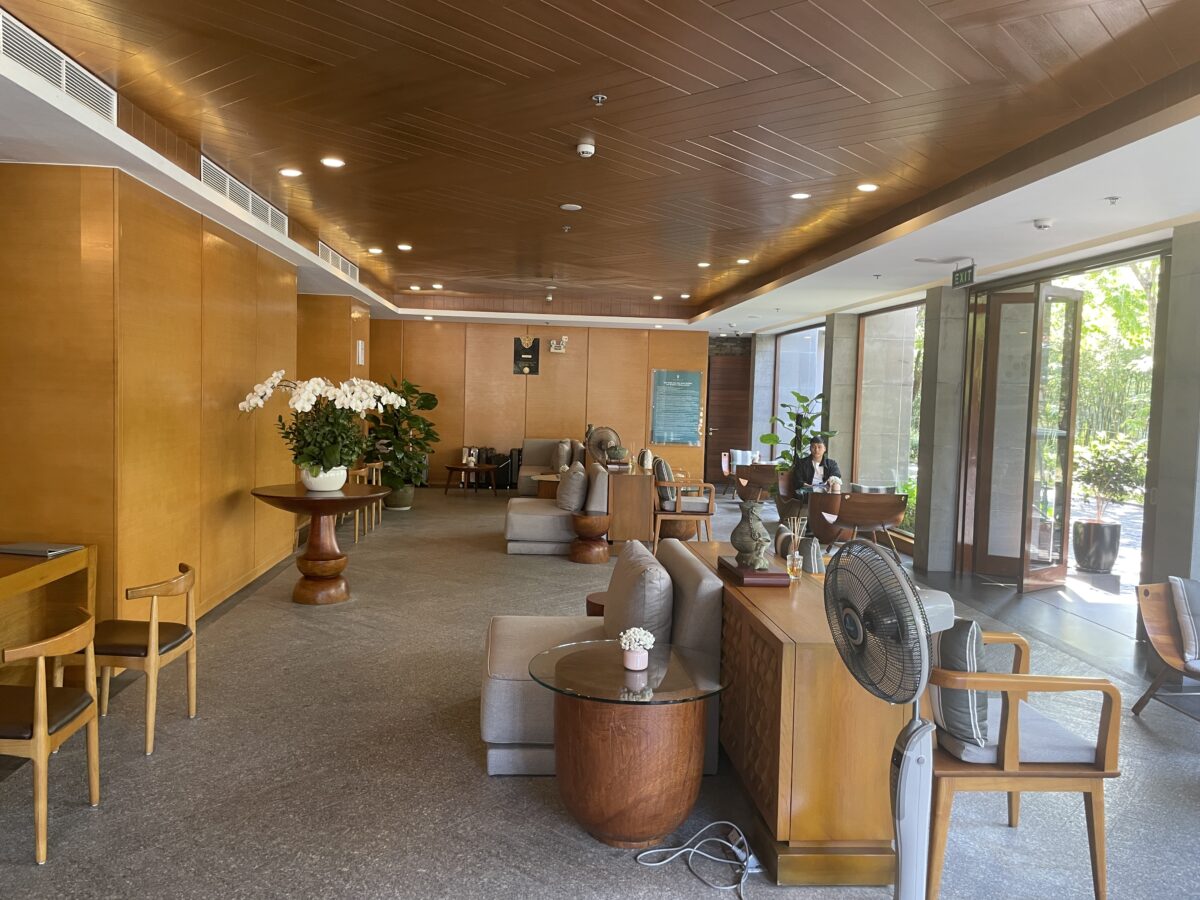 Naman Retreatの受付