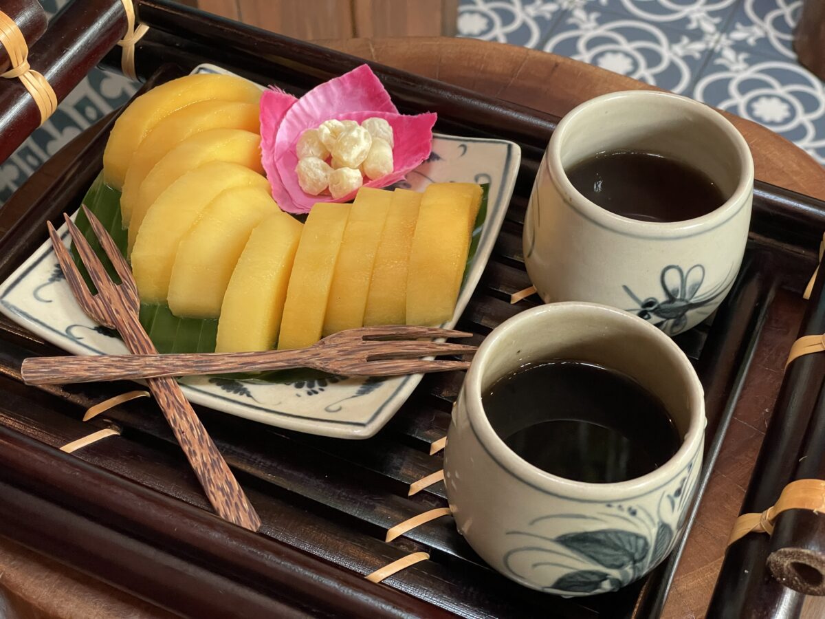 マッサージ後のマンゴーが美味しかった