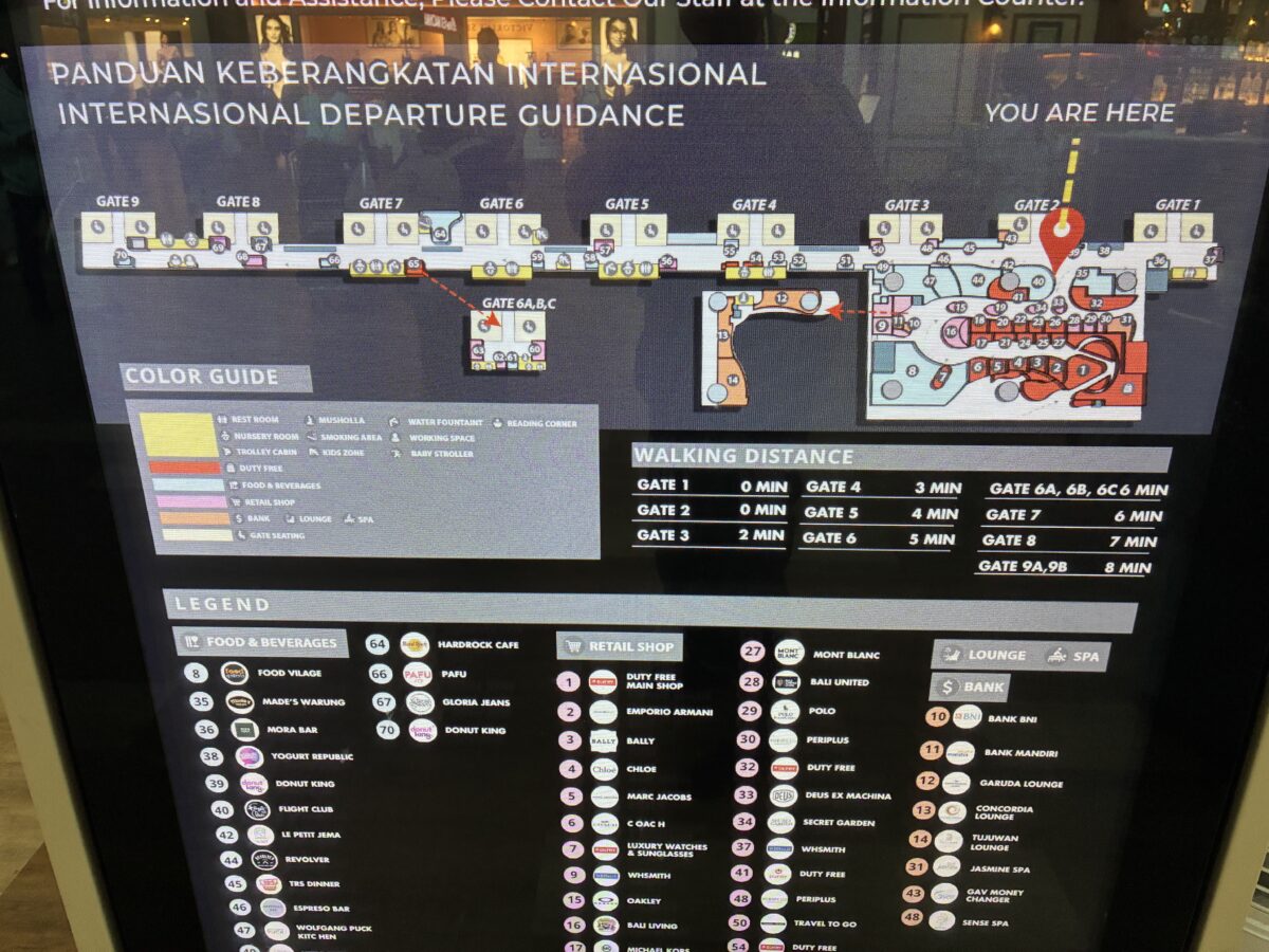デンパサール空港全体図