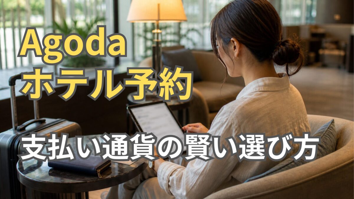 agodaの支払い通貨はどっち？円と現地通貨で損しない選び方